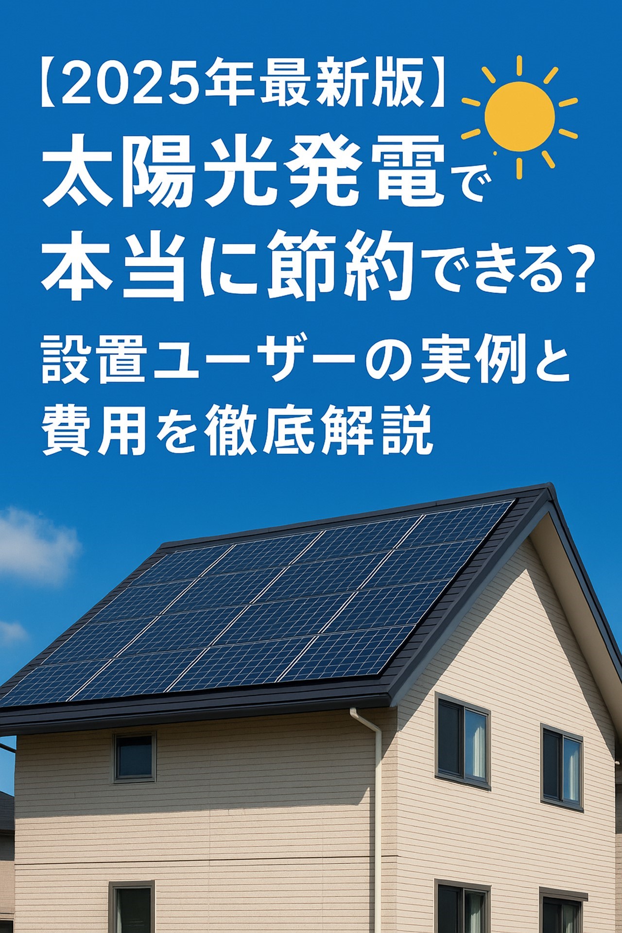 太陽光発電　節約　口コミ　費用